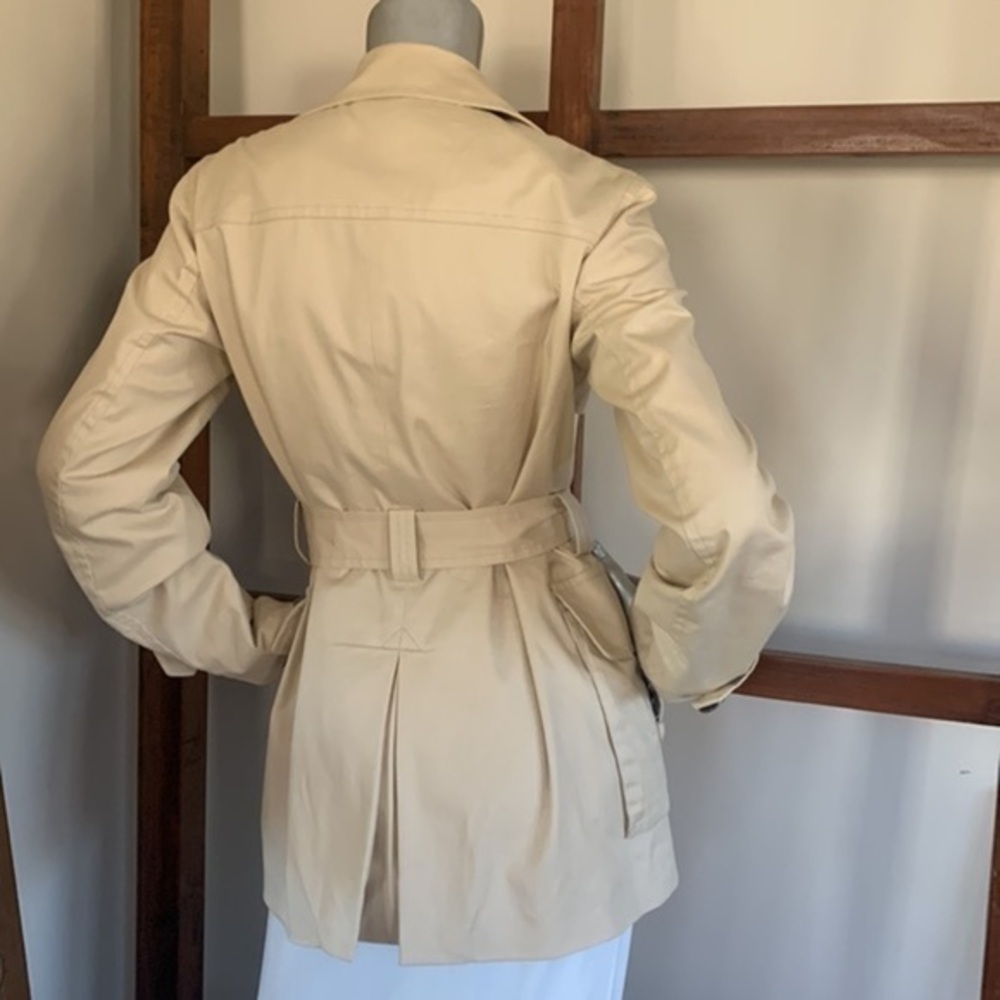 Vintage TOMMY HILFIGER Classic Tan Chic Trench Coat S